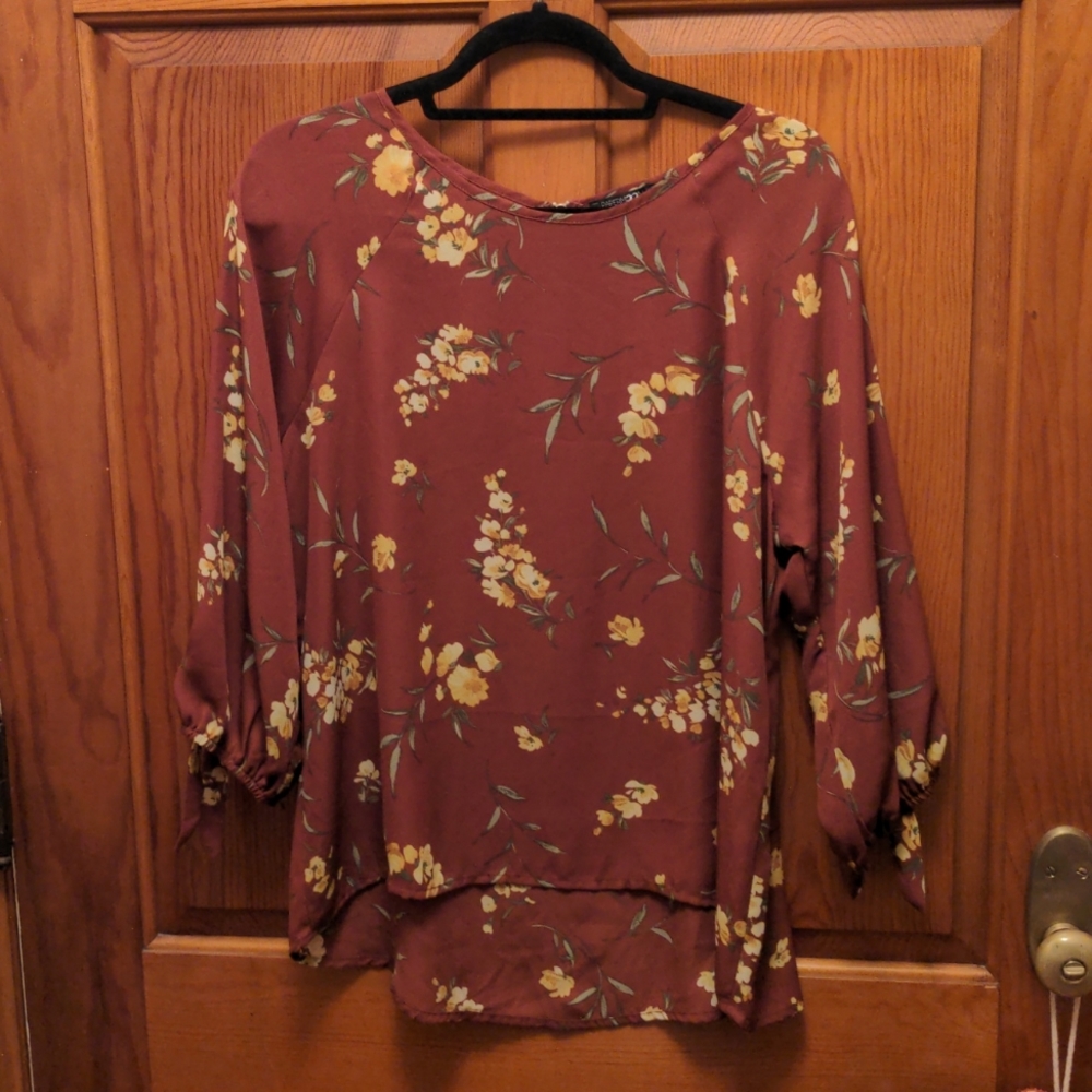 3/4 length sleeve Papermoon blouse NWT